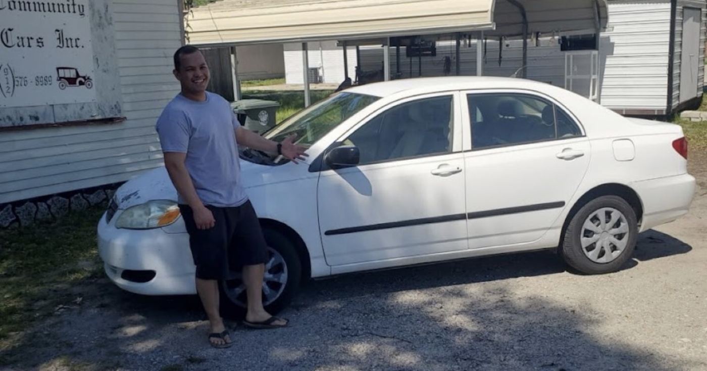 Happy Community Cars customer